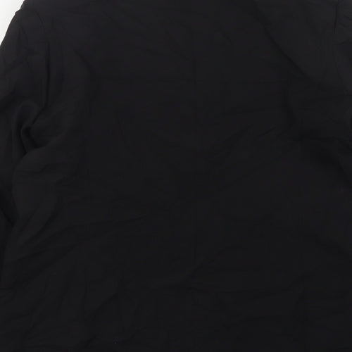 Classics Womens Black  Polyester Jacket Suit Jacket Size 16