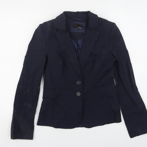 NEXT Womens Blue  Polyester Jacket Suit Jacket Size 6