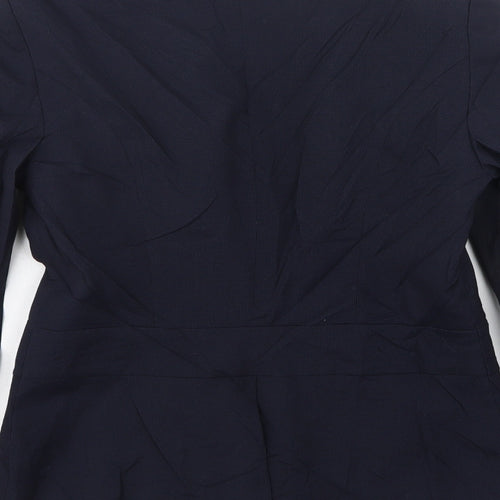 NEXT Womens Blue  Polyester Jacket Suit Jacket Size 6