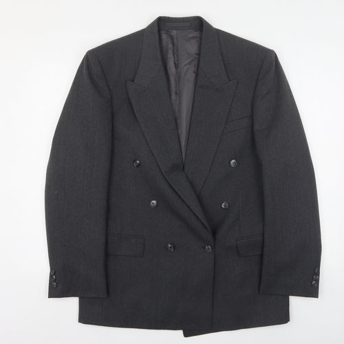 Gierre Mens Grey  Elastane Jacket Suit Jacket Size 38