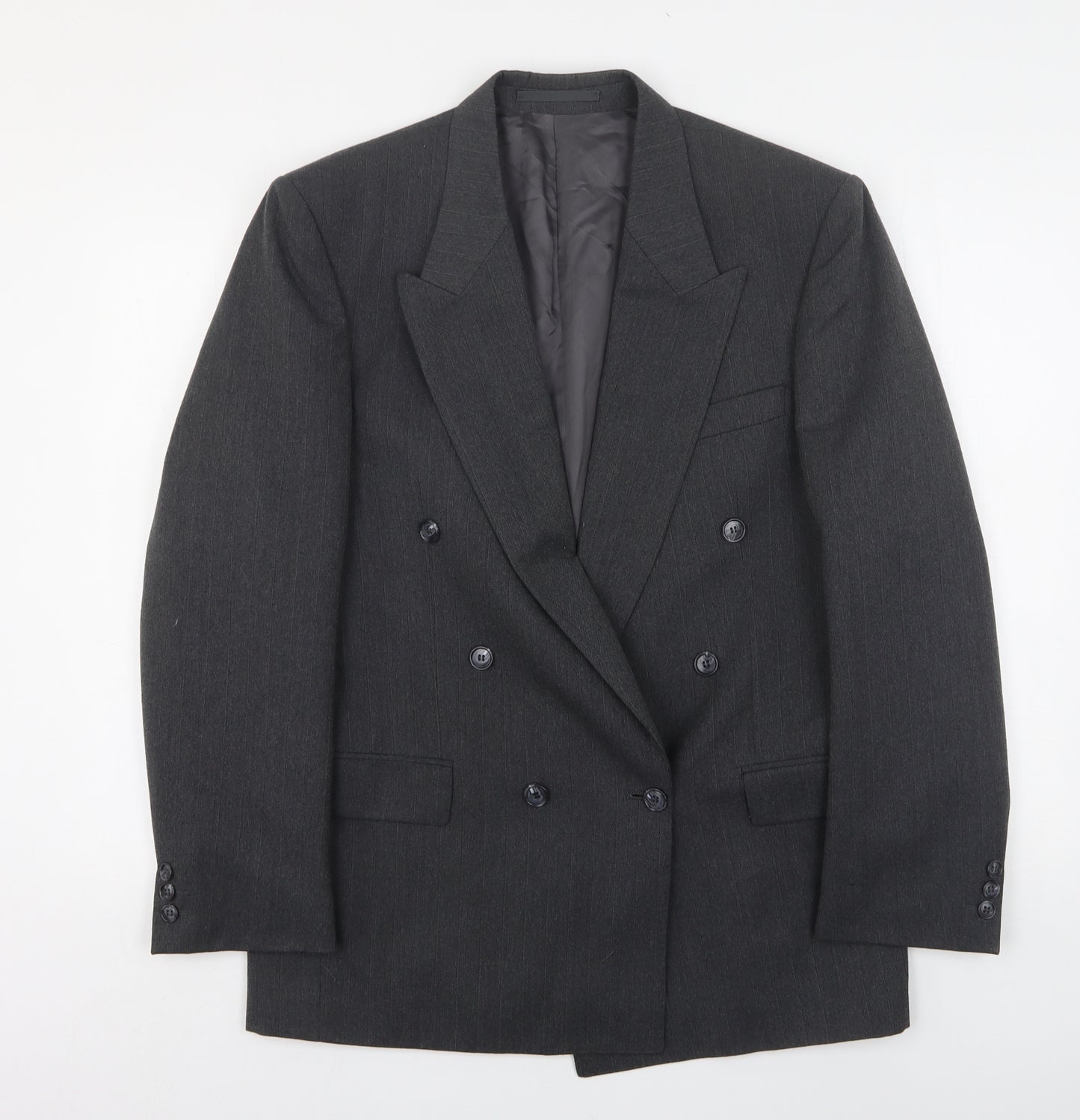 Gierre Mens Grey  Elastane Jacket Suit Jacket Size 38