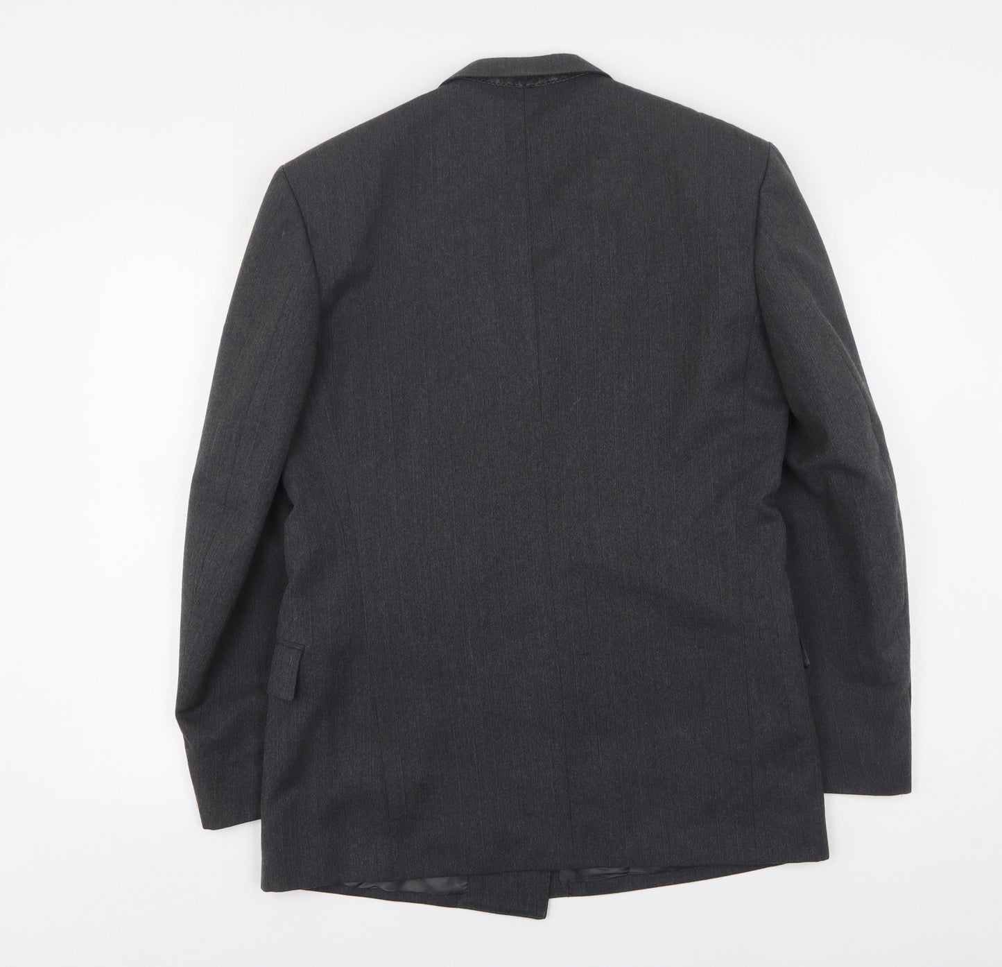 Gierre Mens Grey  Elastane Jacket Suit Jacket Size 38