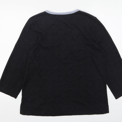 Jockey Mens Blue Round Neck Fair Isle Polyester Pullover Jumper Size M