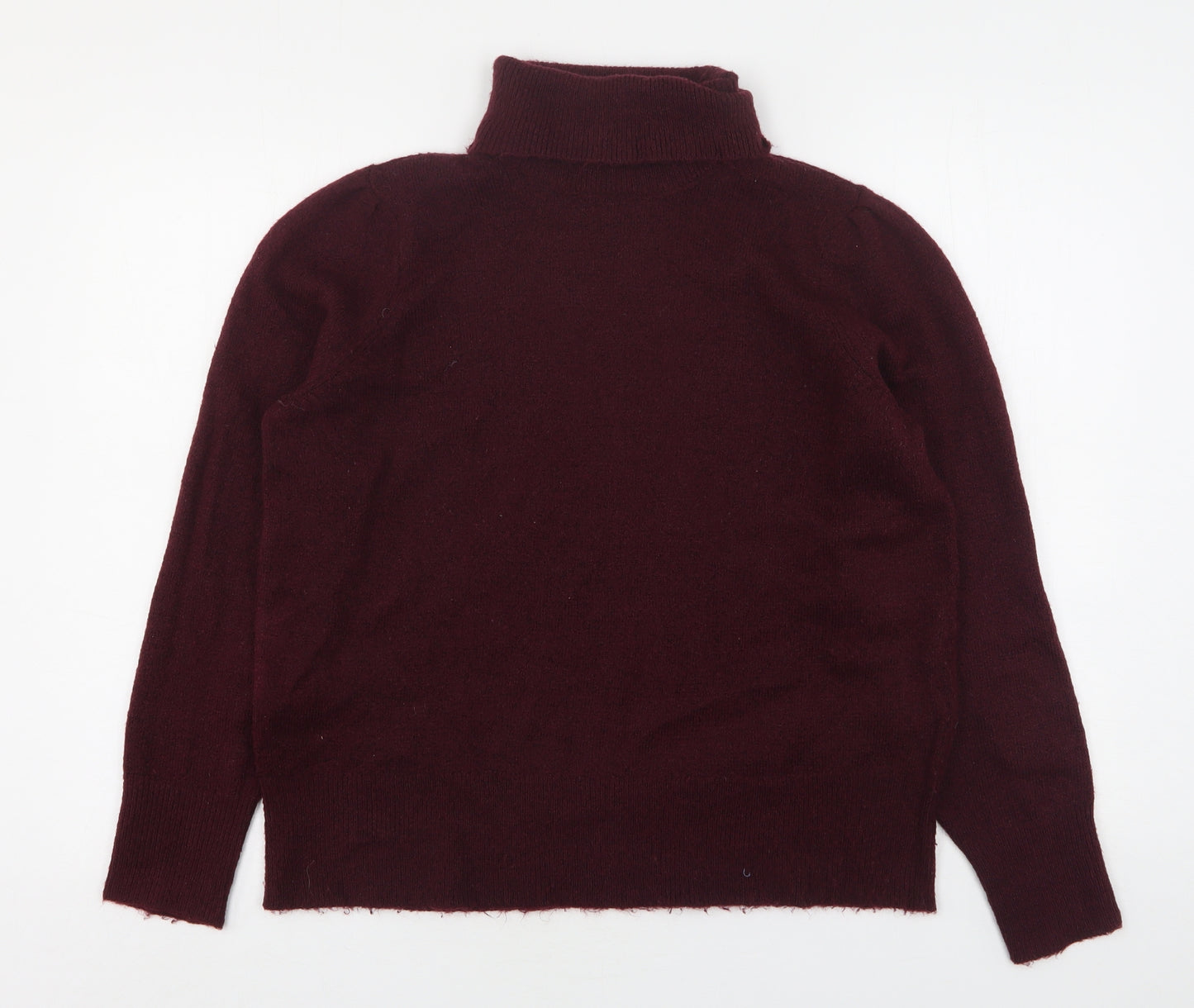 VILA Womens Purple Roll Neck  Acrylic Pullover Jumper Size L