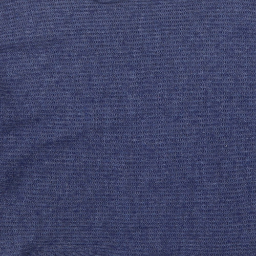 LEONARDO Womens Blue Round Neck  Acrylic Pullover Jumper Size M