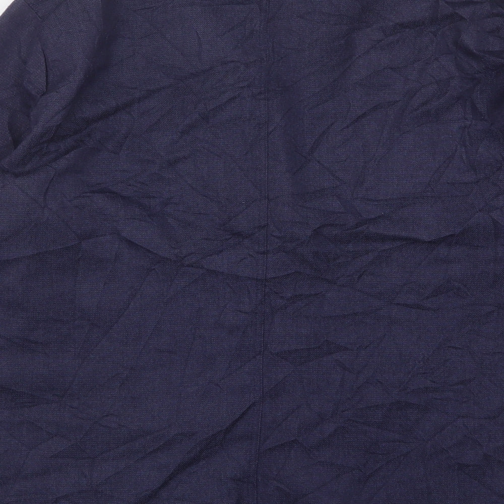 Country Collection  Womens Blue  Polyester Jacket Blazer Size 16