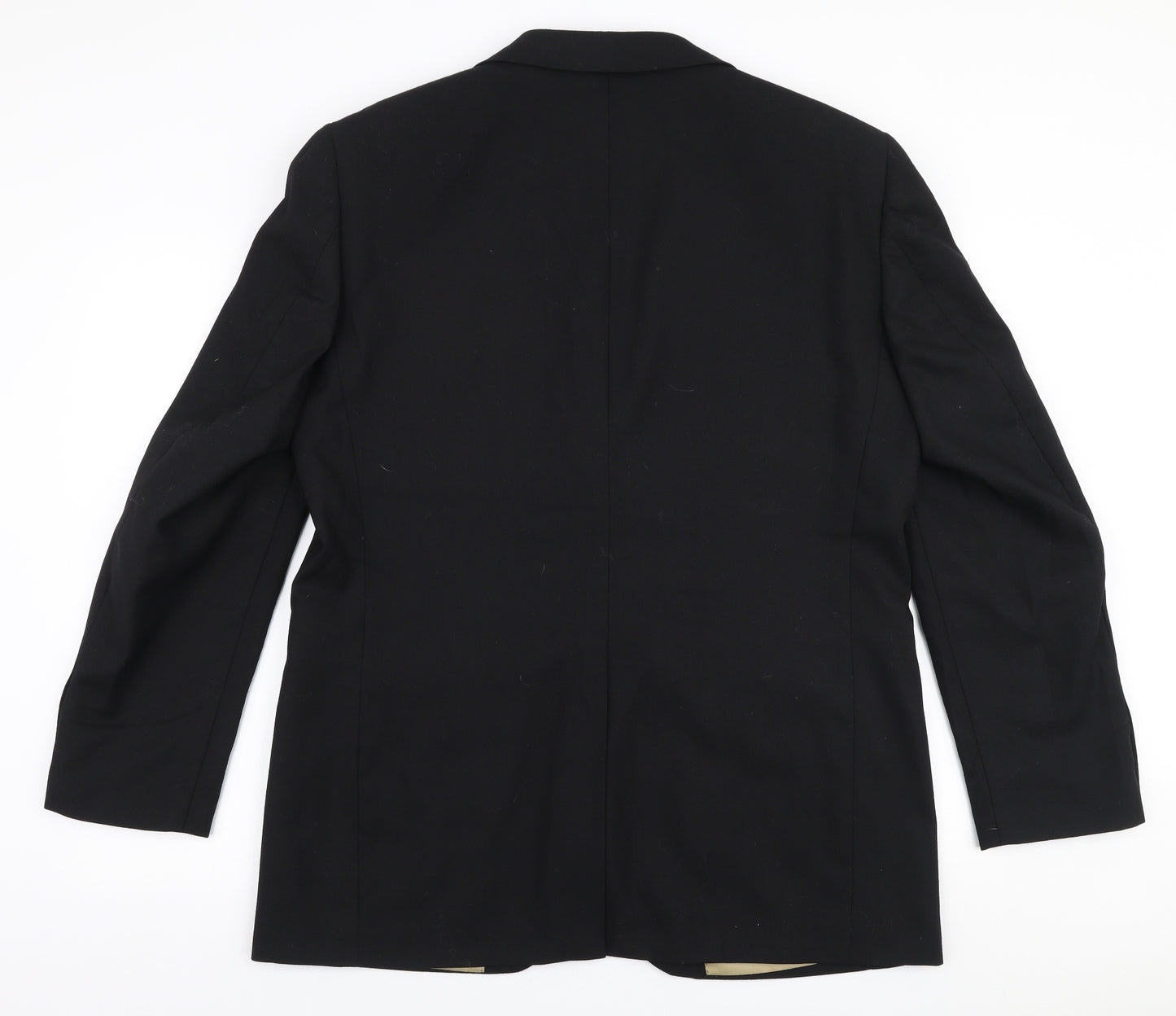 Pierre Cardin Mens Black  Wool Jacket Suit Jacket Size 42