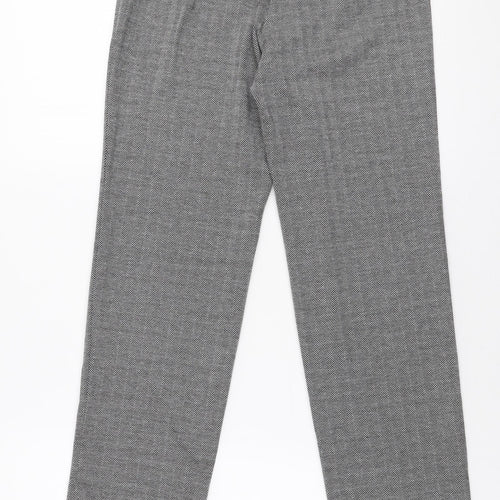 Marks and Spencer Womens Grey  Polyester Trousers  Size 6 L31 in Slim