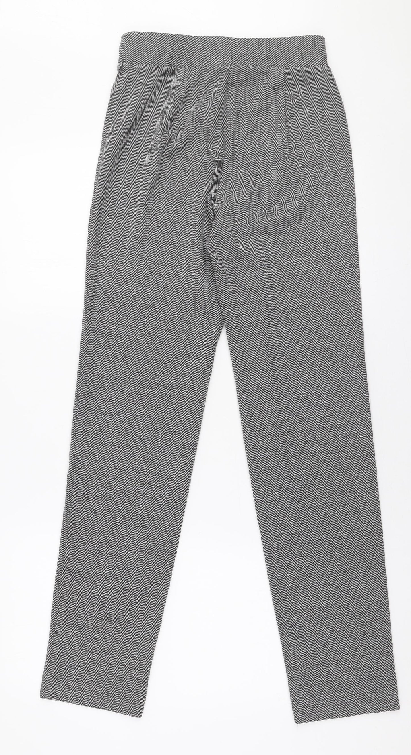 Marks and Spencer Womens Grey  Polyester Trousers  Size 6 L31 in Slim