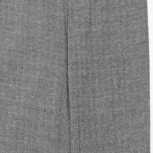 Marks and Spencer Womens Grey  Polyester Trousers  Size 6 L31 in Slim