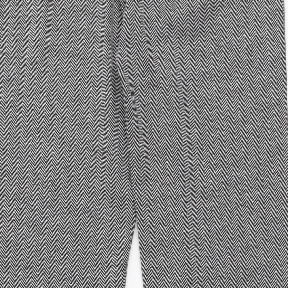 Marks and Spencer Womens Grey  Polyester Trousers  Size 6 L31 in Slim