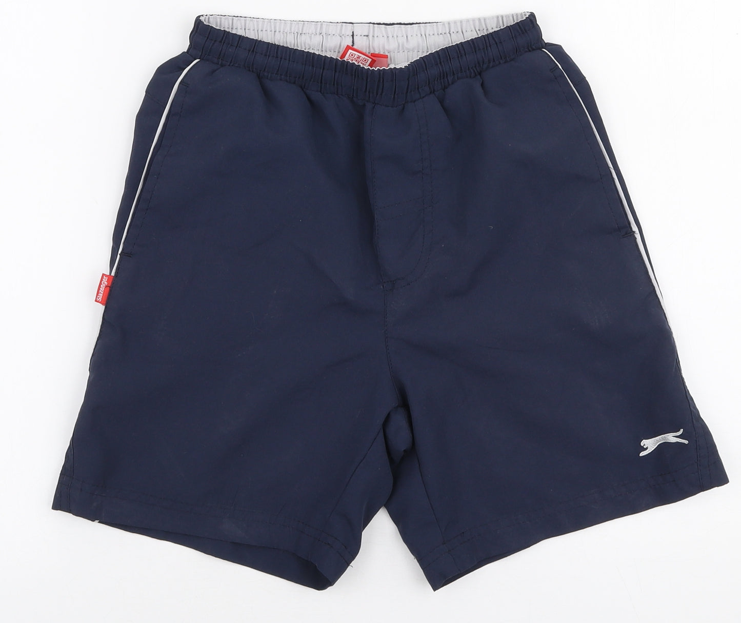 Slazenger Boys Blue  Polyester Sweat Shorts Size 7-8 Years  Relaxed