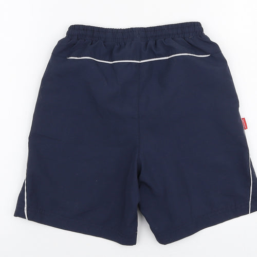 Slazenger Boys Blue  Polyester Sweat Shorts Size 7-8 Years  Relaxed