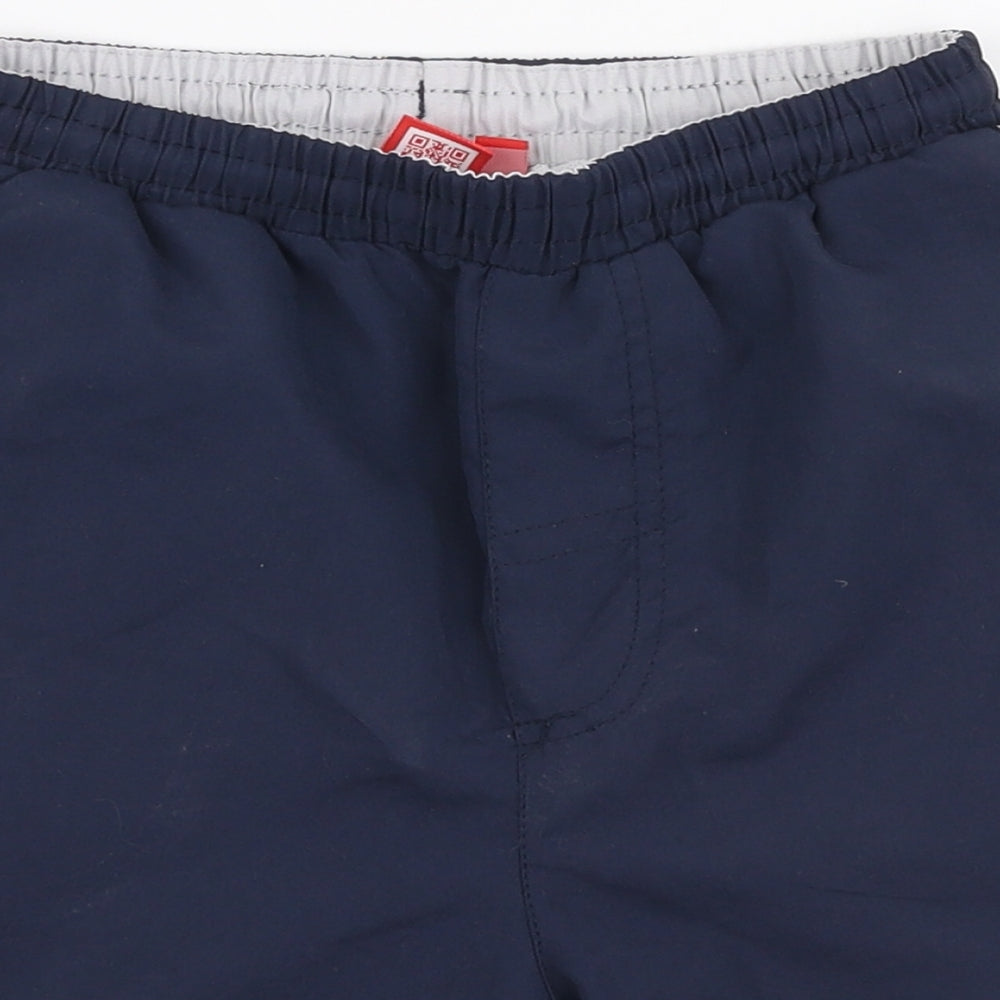 Slazenger Boys Blue  Polyester Sweat Shorts Size 7-8 Years  Relaxed
