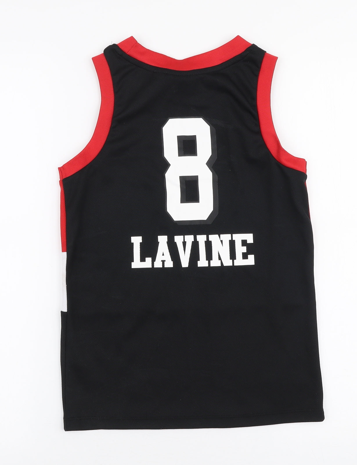 Primark Boys Multicoloured  Polyester Jersey Tank Size 8-9 Years Round Neck Pullover - Chicago bulls