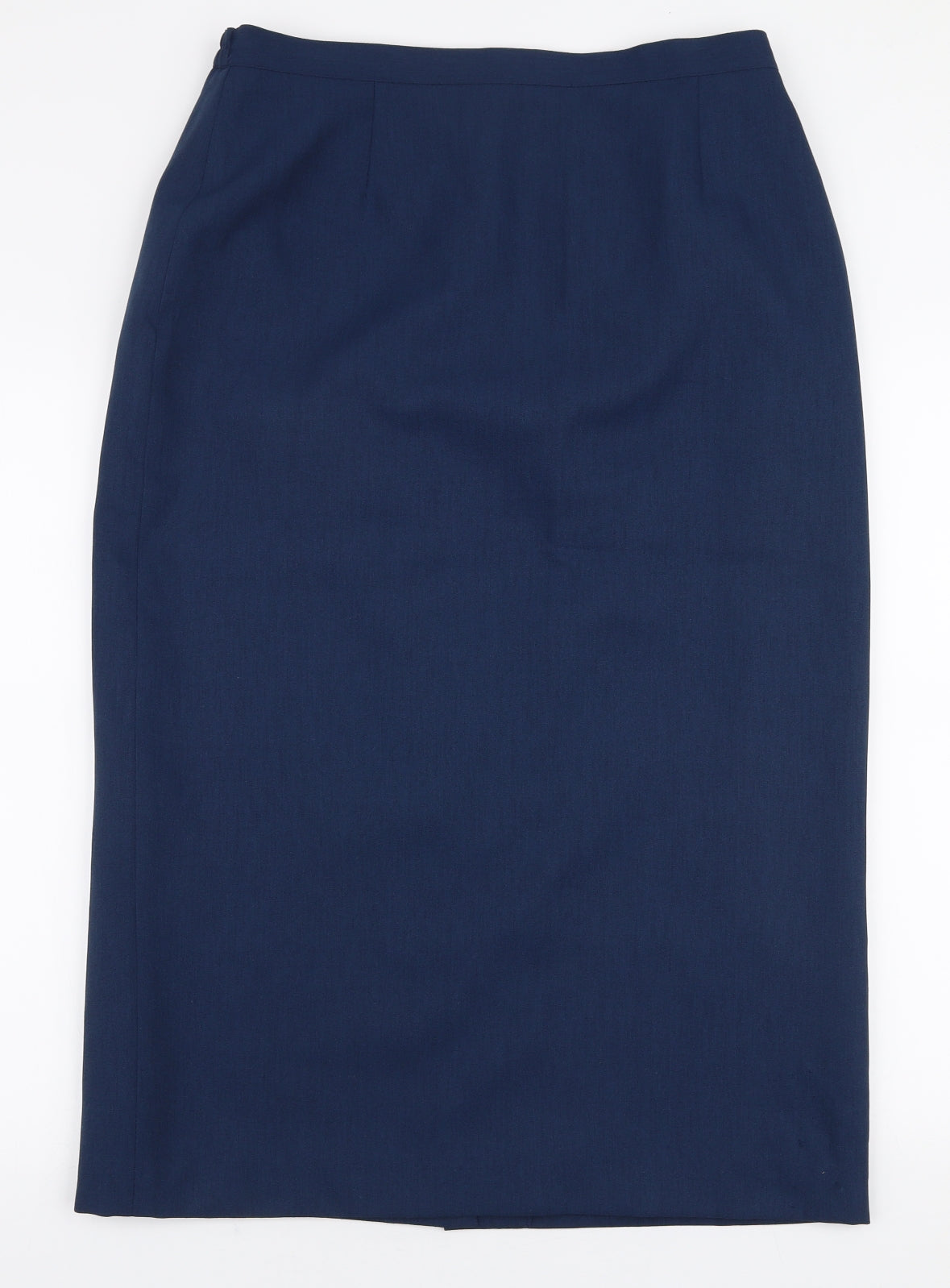 Preworn Womens Blue  Polyester A-Line Skirt Size 16   Zip