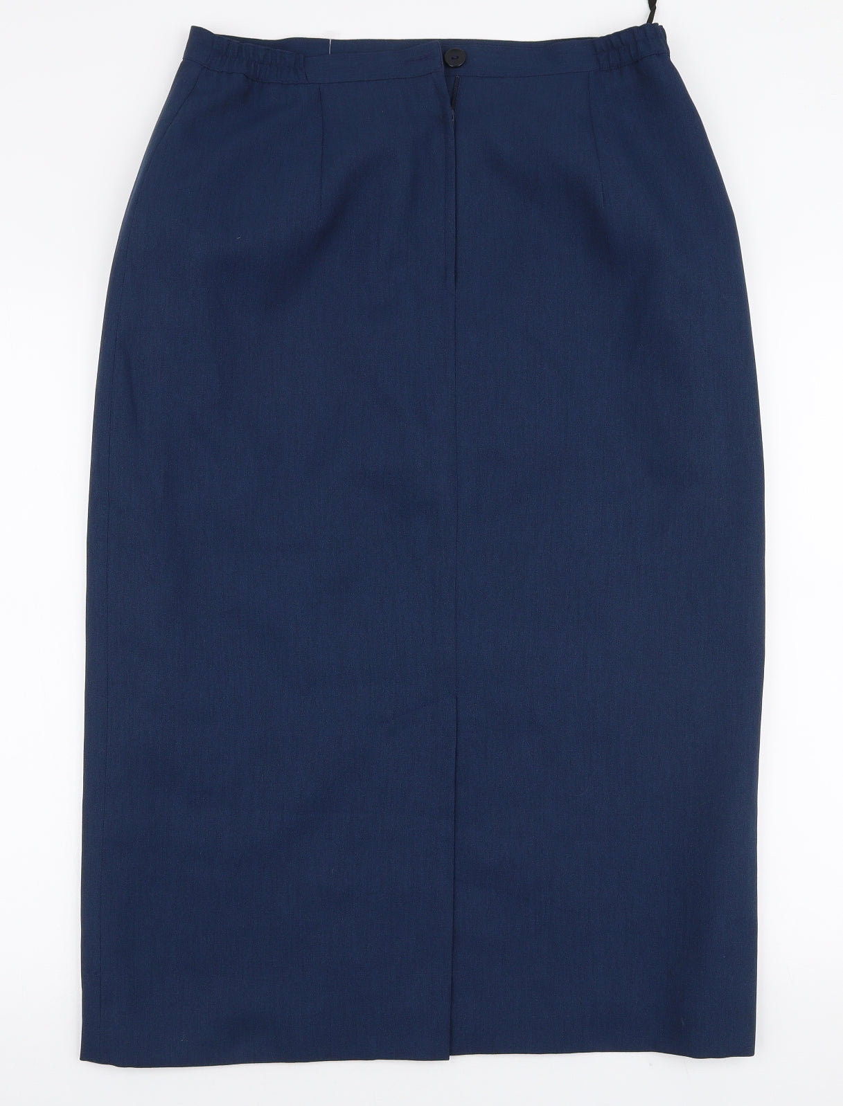 Preworn Womens Blue  Polyester A-Line Skirt Size 16   Zip