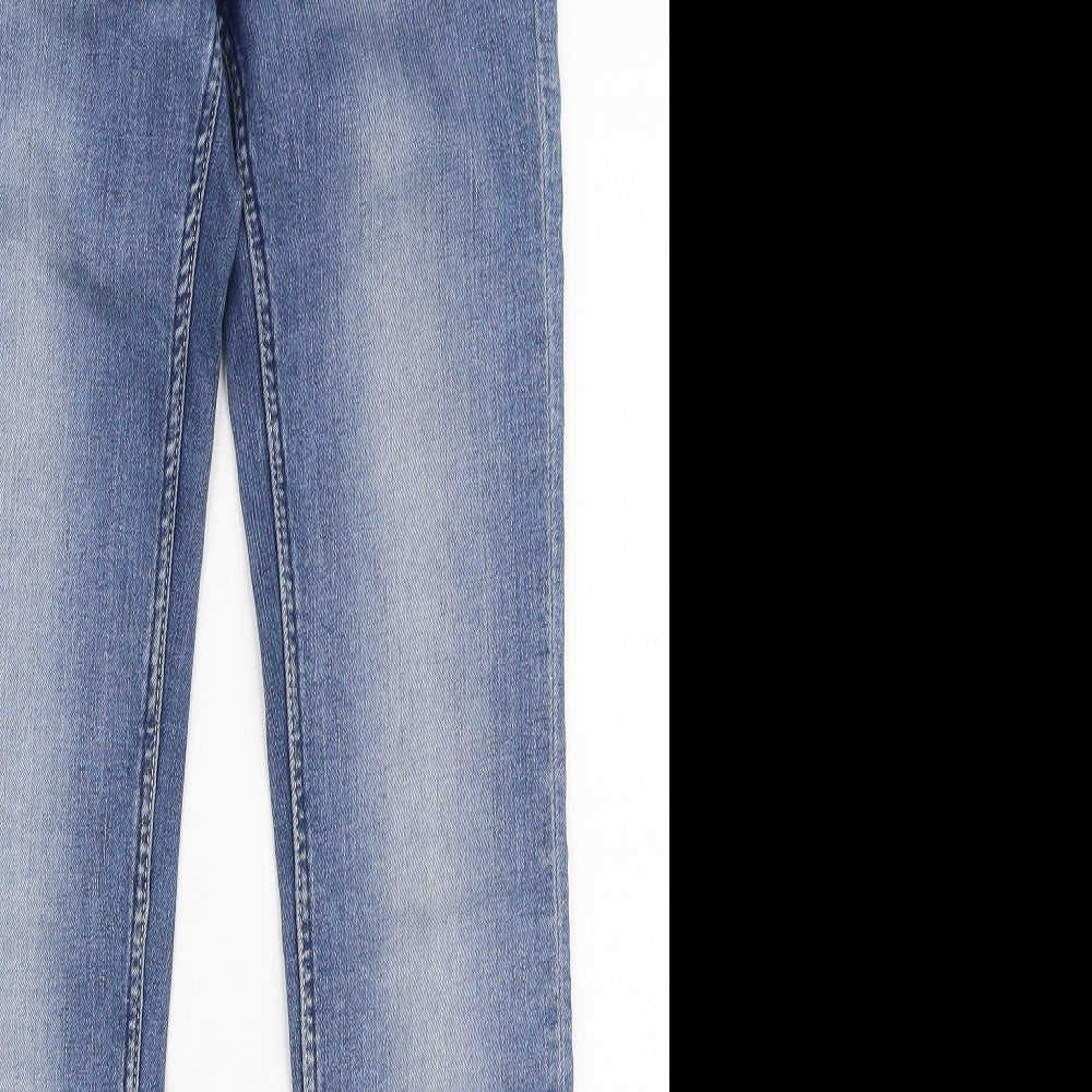 L.O.G.G Womens Blue  Cotton Skinny Jeans Size 26 in L30 in Slim Zip