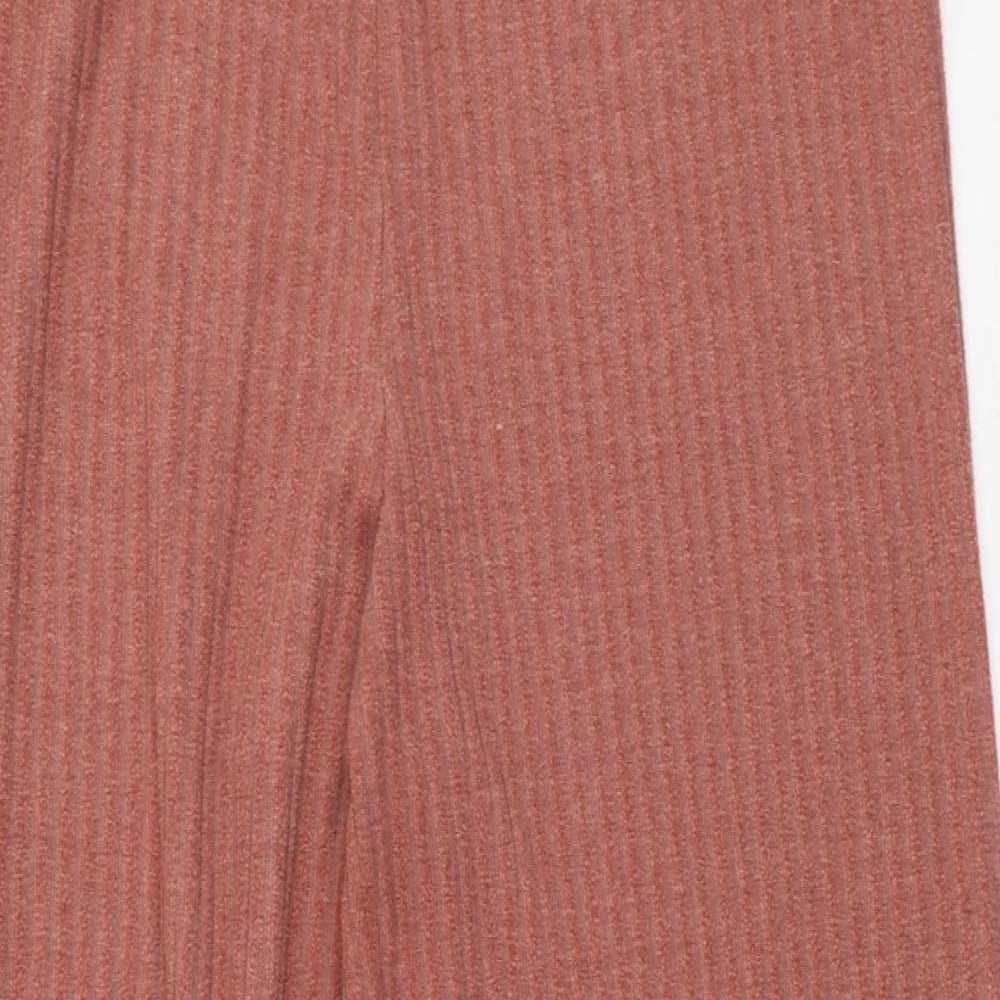 Papaya Womens Pink  Polyester Trousers  Size 16 L29 in Regular