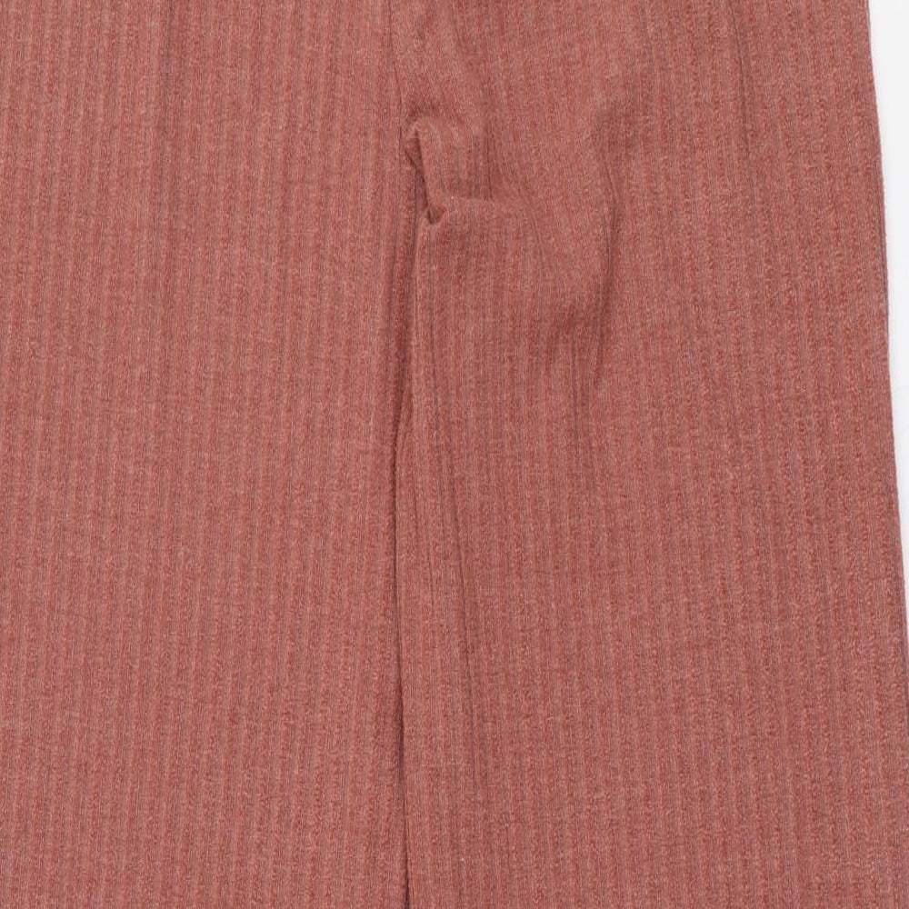 Papaya Womens Pink  Polyester Trousers  Size 16 L29 in Regular
