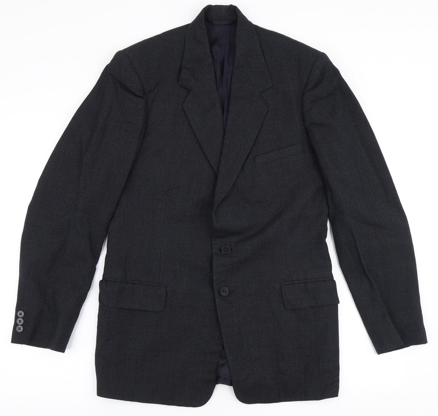 Burton Mens Grey  Polyester Jacket Suit Jacket Size 34