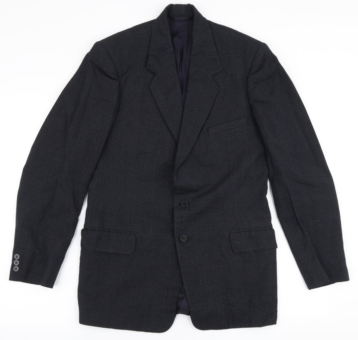 Burton Mens Grey  Polyester Jacket Suit Jacket Size 34