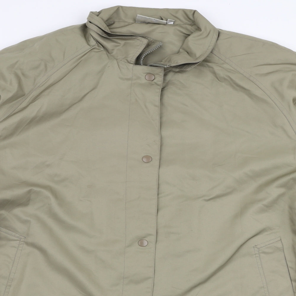 Tayberry & Co Mens Beige   Overcoat Coat Size 2XL  Zip