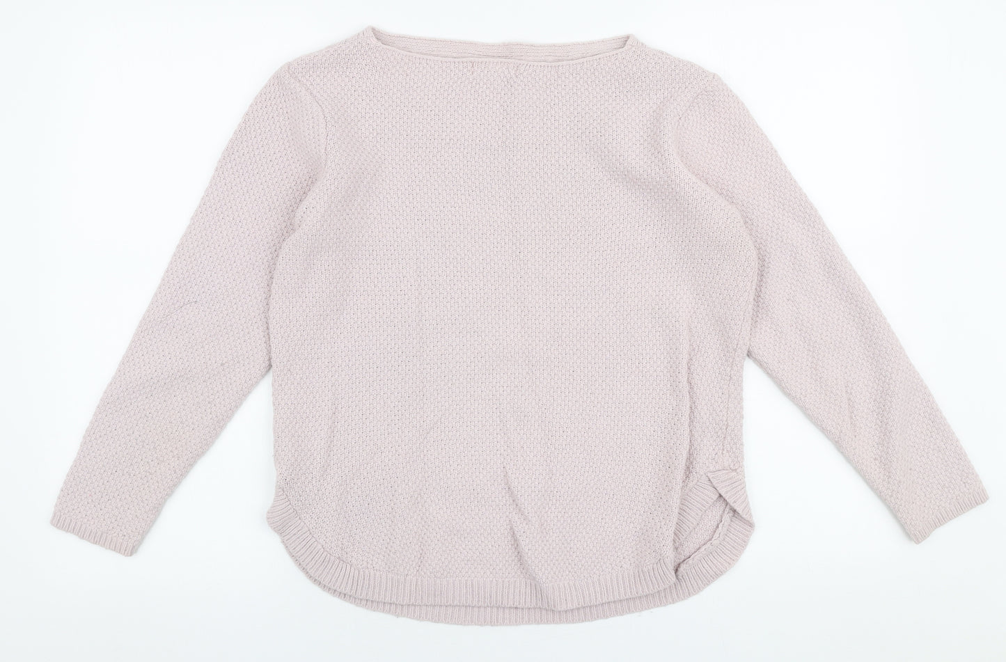 Monsoon Womens Pink Boat Neck  Polyamide Pullover Jumper Size M