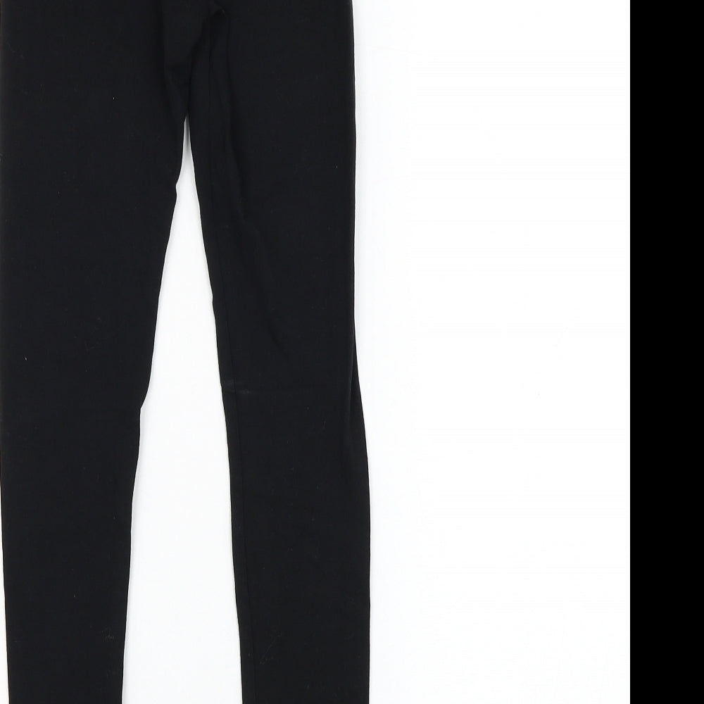 F&F Girls Black  Cotton Jogger Trousers Size 9 Years  Regular Pullover - Friends