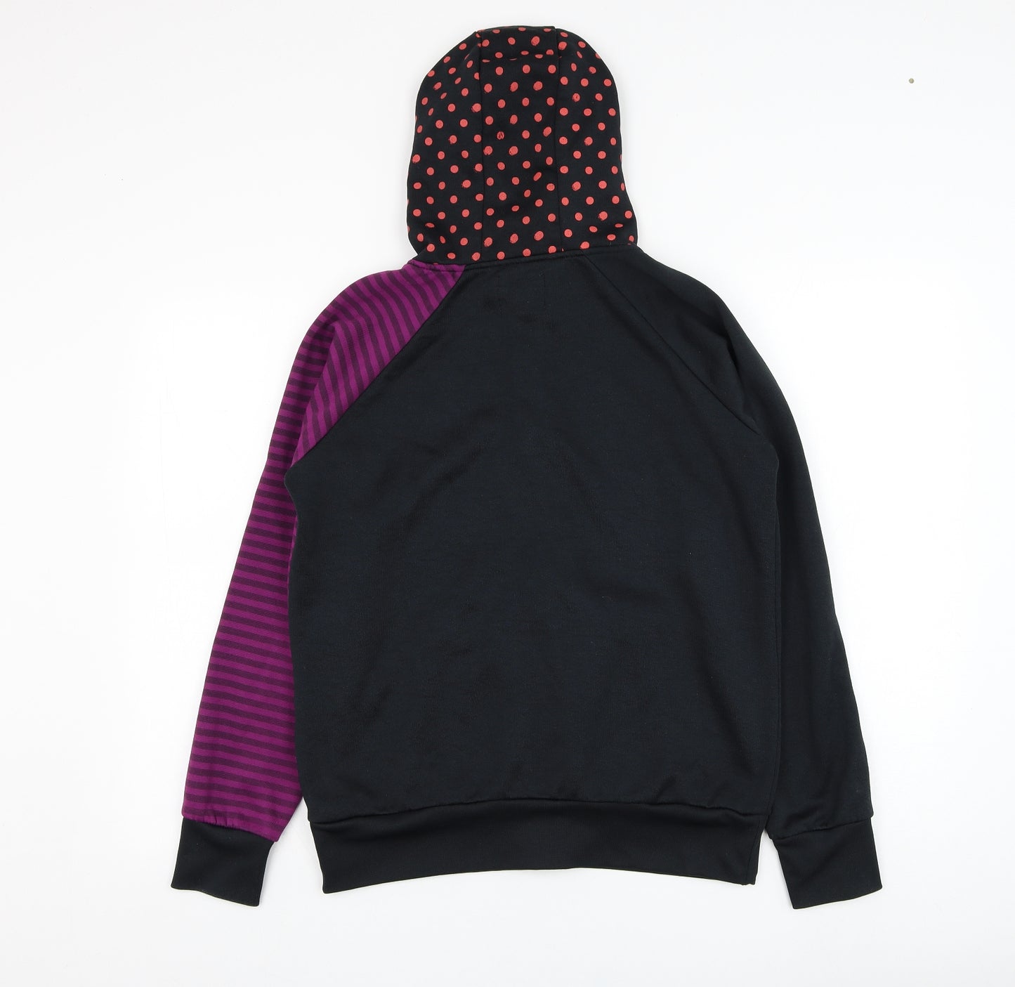Volcom Womens Black  Polyester Full Zip Hoodie Size M  Zip