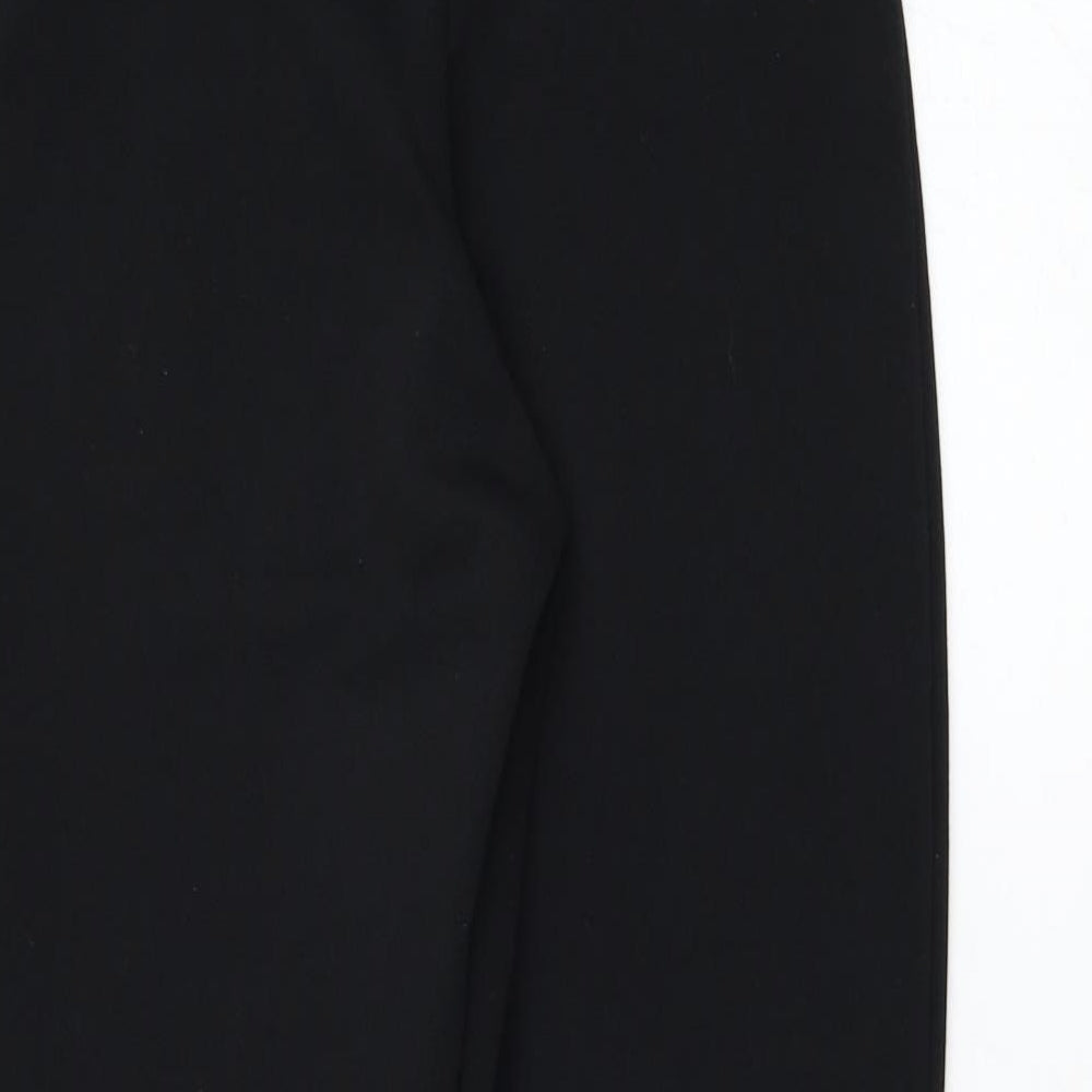 PRETTYLITTLETHING Womens Black  Polyester Carrot Trousers Size 6 L27 in Regular