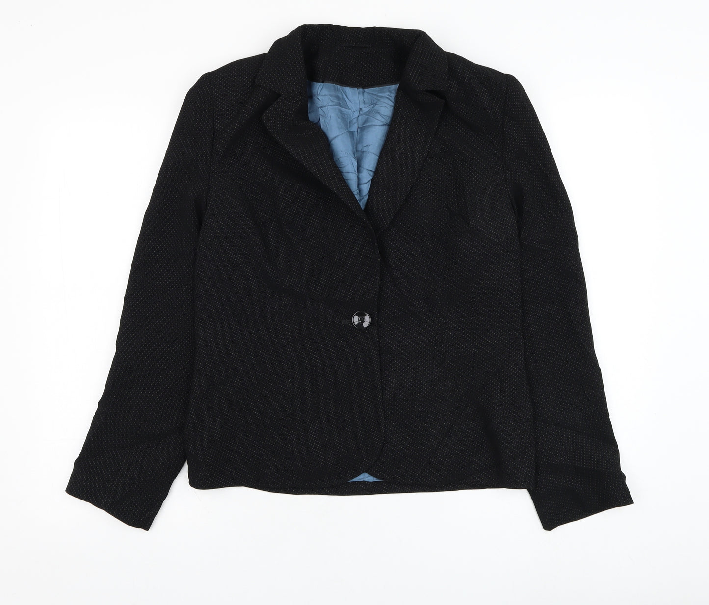 Dorothy Perkins Womens Black   Jacket Blazer Size 12  Button