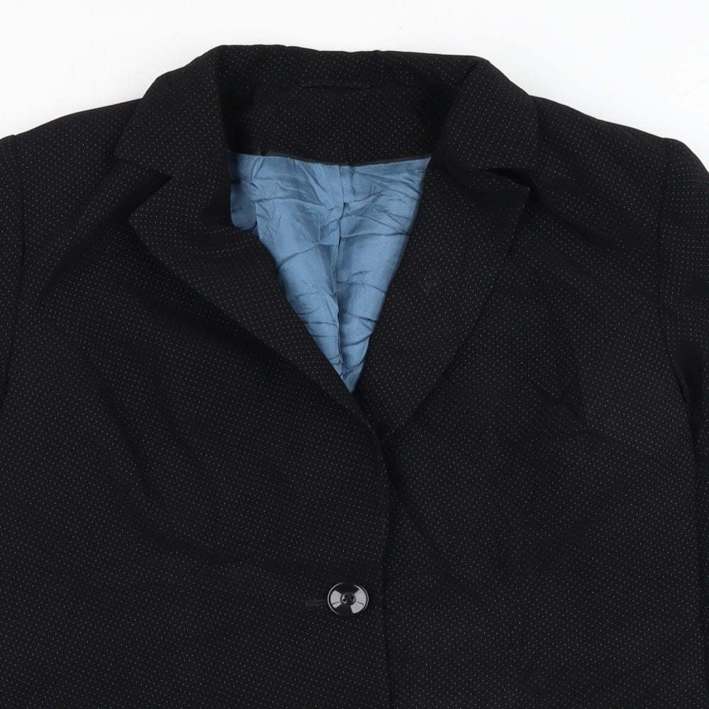 Dorothy Perkins Womens Black   Jacket Blazer Size 12  Button