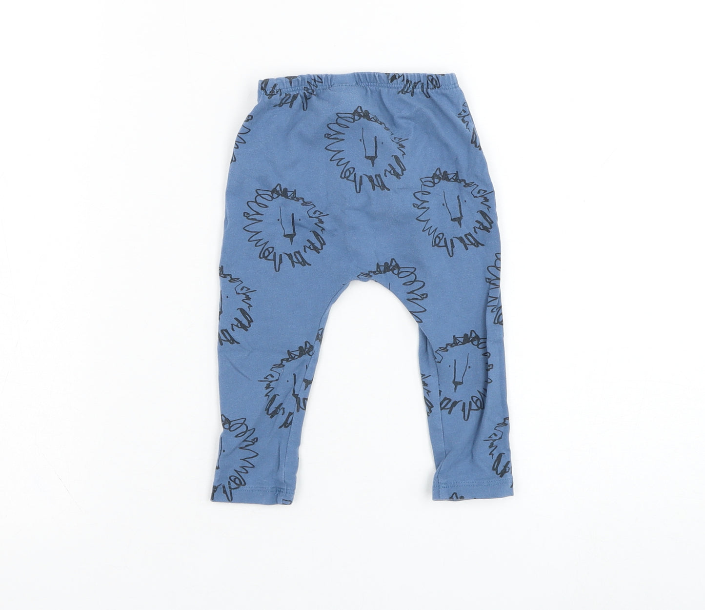 NEXT Boys Blue  Cotton Jogger Trousers Size 9-12 Months  Pullover - Lion