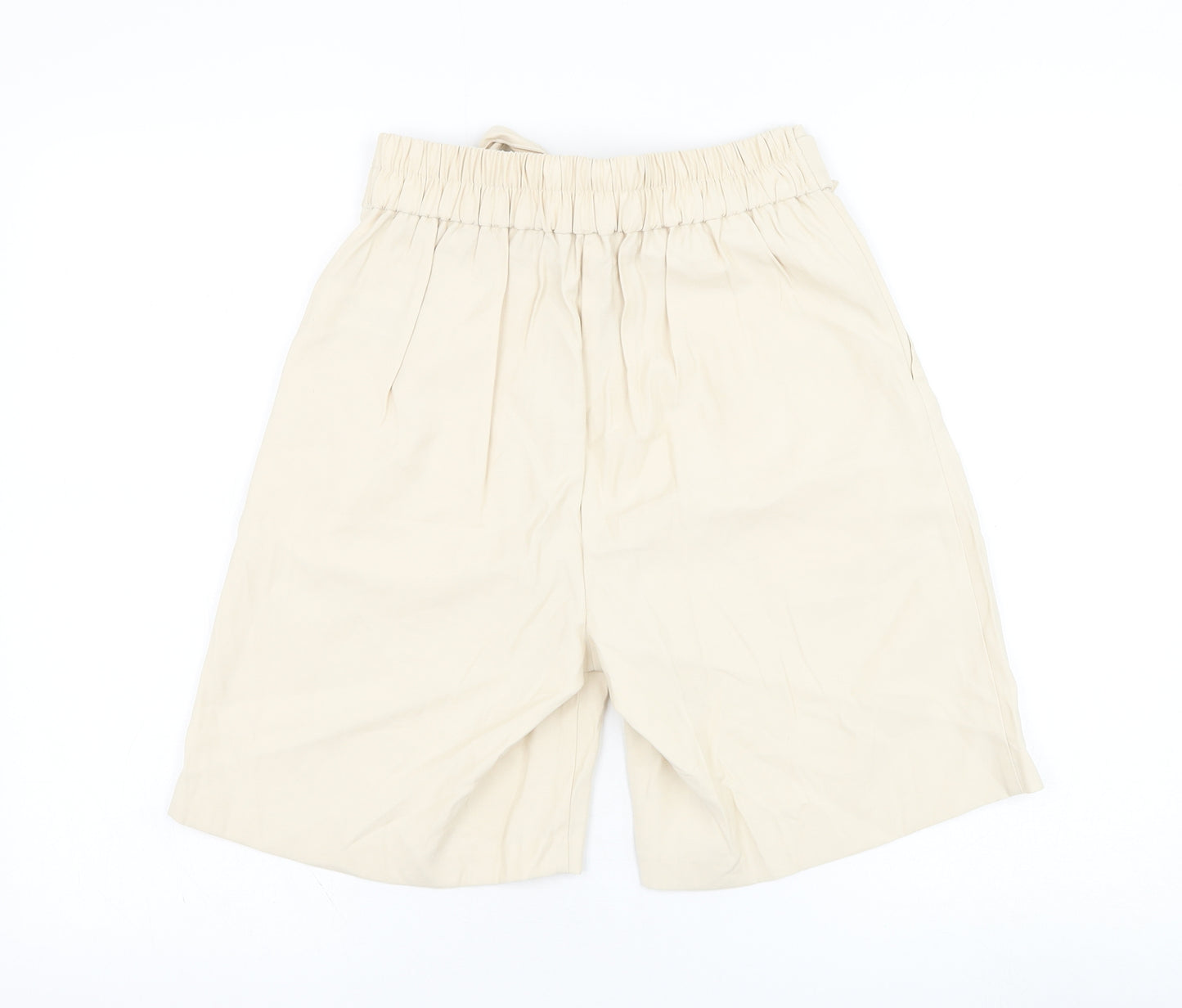 Primark Womens Beige  Viscose Bermuda Shorts Size 8 L8 in Regular