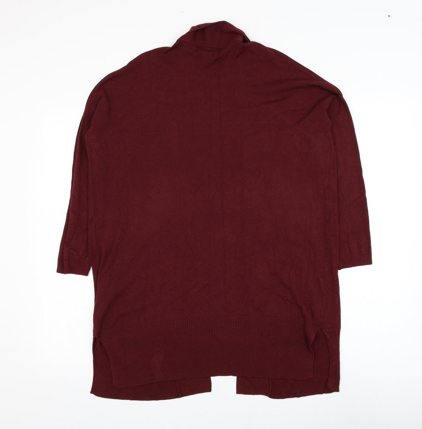 Atmosphere Womens Red Square Neck  Viscose Cardigan Jumper Size 10