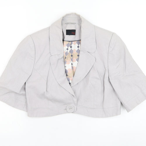 NEXT Womens Purple   Jacket Blazer Size S  Button