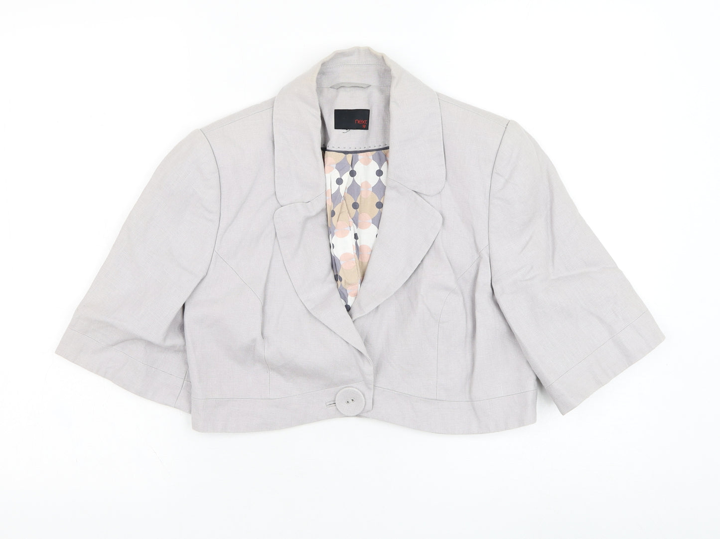 NEXT Womens Purple   Jacket Blazer Size S  Button