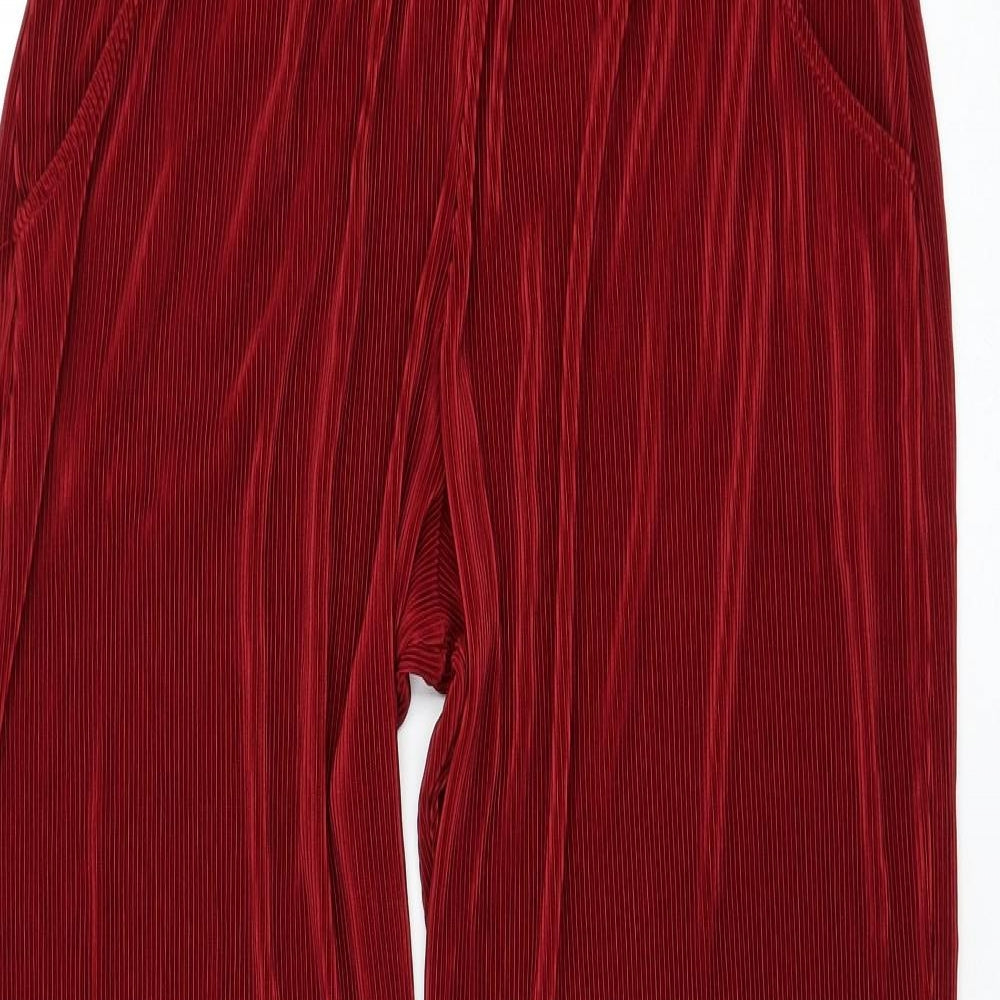 Very Womens Red  Polyester Trousers  Size 16 L30 in Regular