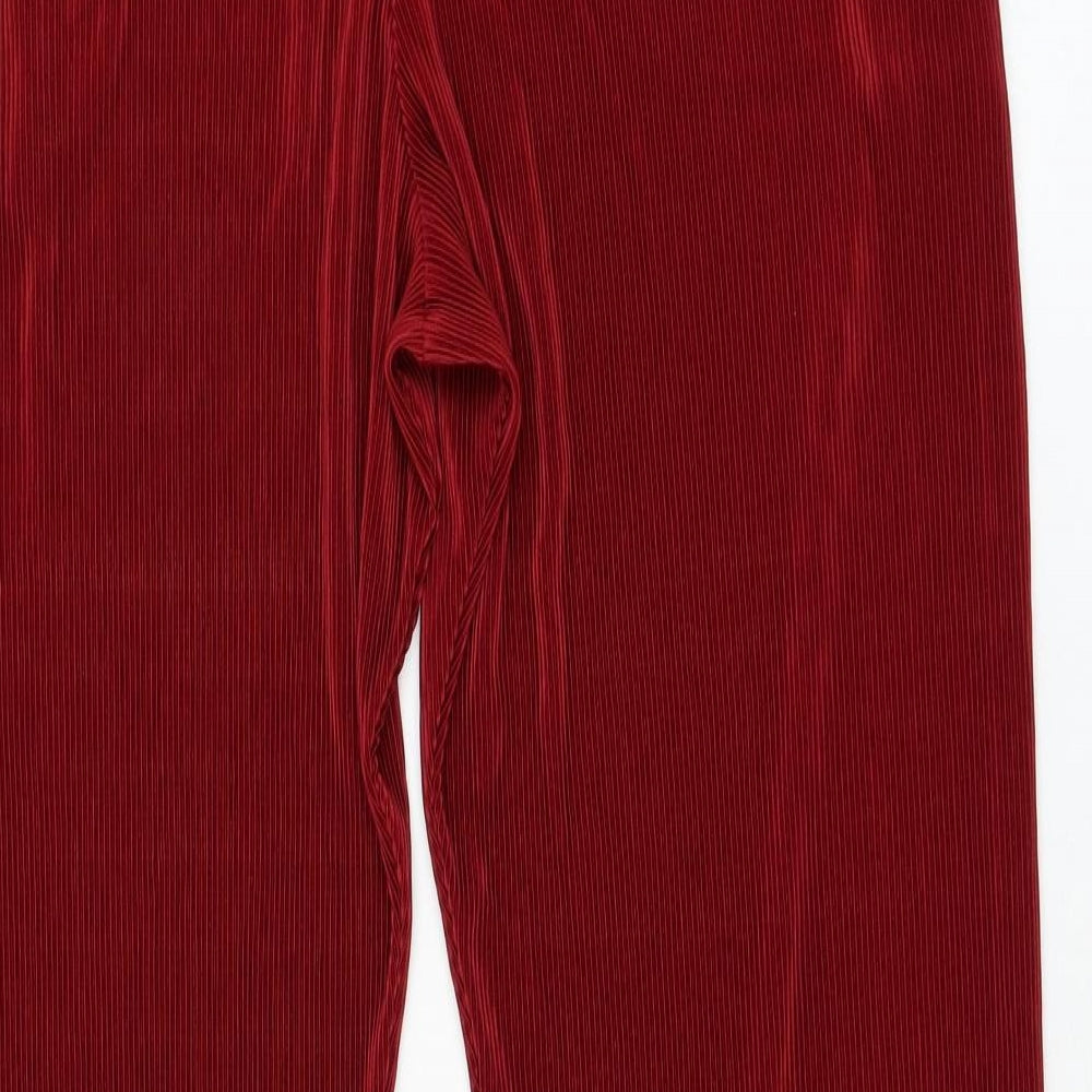 Very Womens Red  Polyester Trousers  Size 16 L30 in Regular