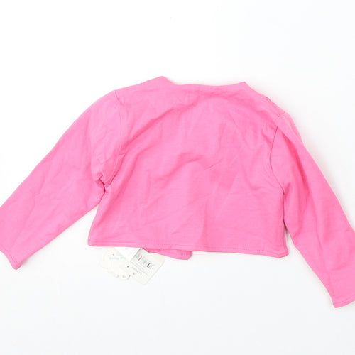 tuc tuc Girls Pink  Cotton Cardigan Jumper Size 6-9 Months
