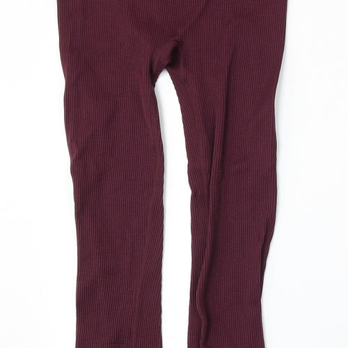 Dunnes Stores Womens Purple  Nylon Jogger Trousers Size M L25 in Regular