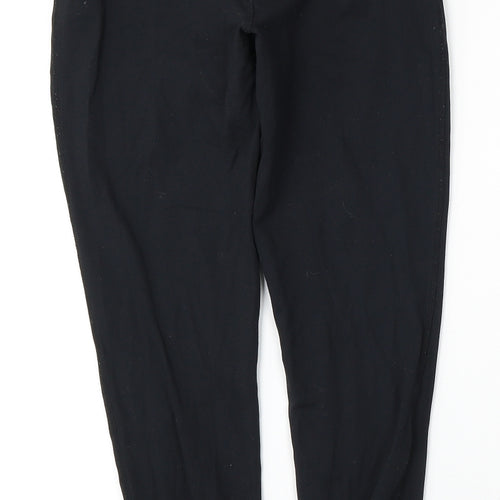 Souluxe Womens Black  Polyamide Jogger Trousers Size 10 L26 in Regular