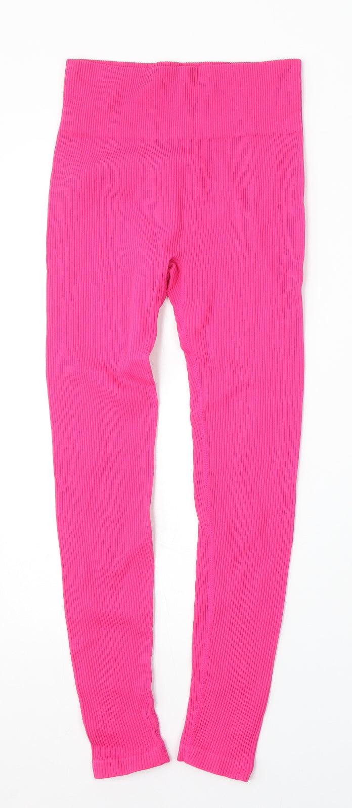 Dunnes Stores Womens Pink  Polyamide Jogger Trousers Size XS L23 in Regular