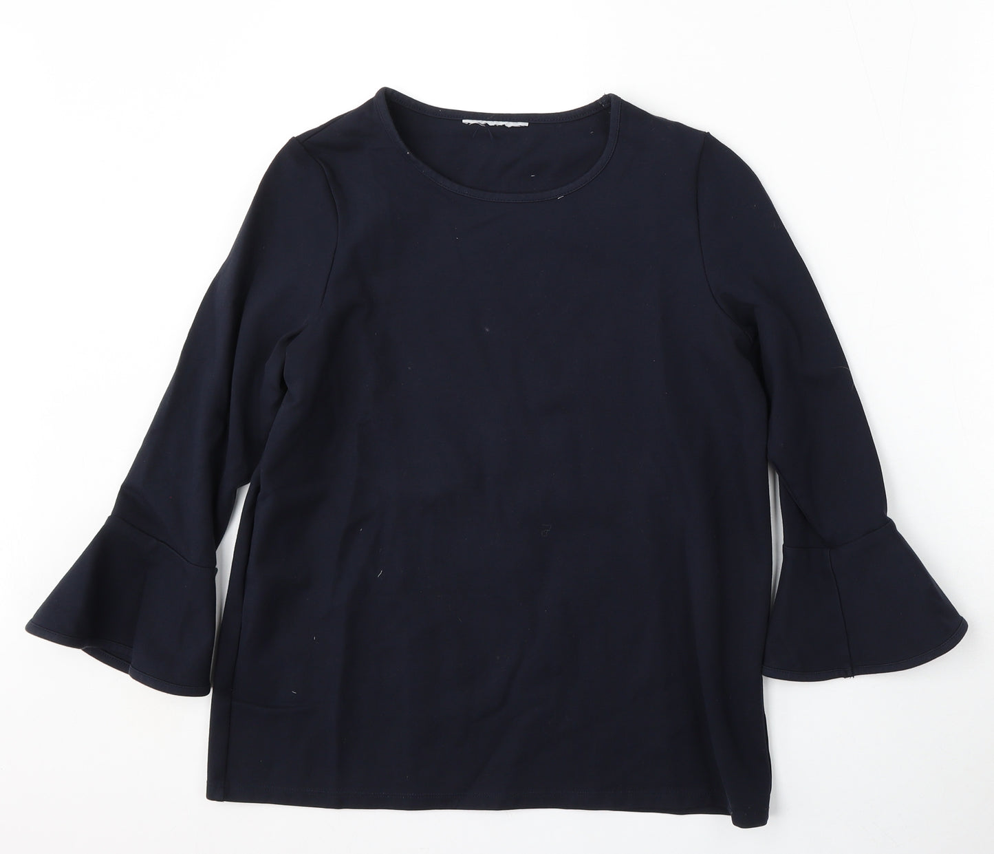 Preworn Womens Blue  Rayon Pullover Sweatshirt Size M