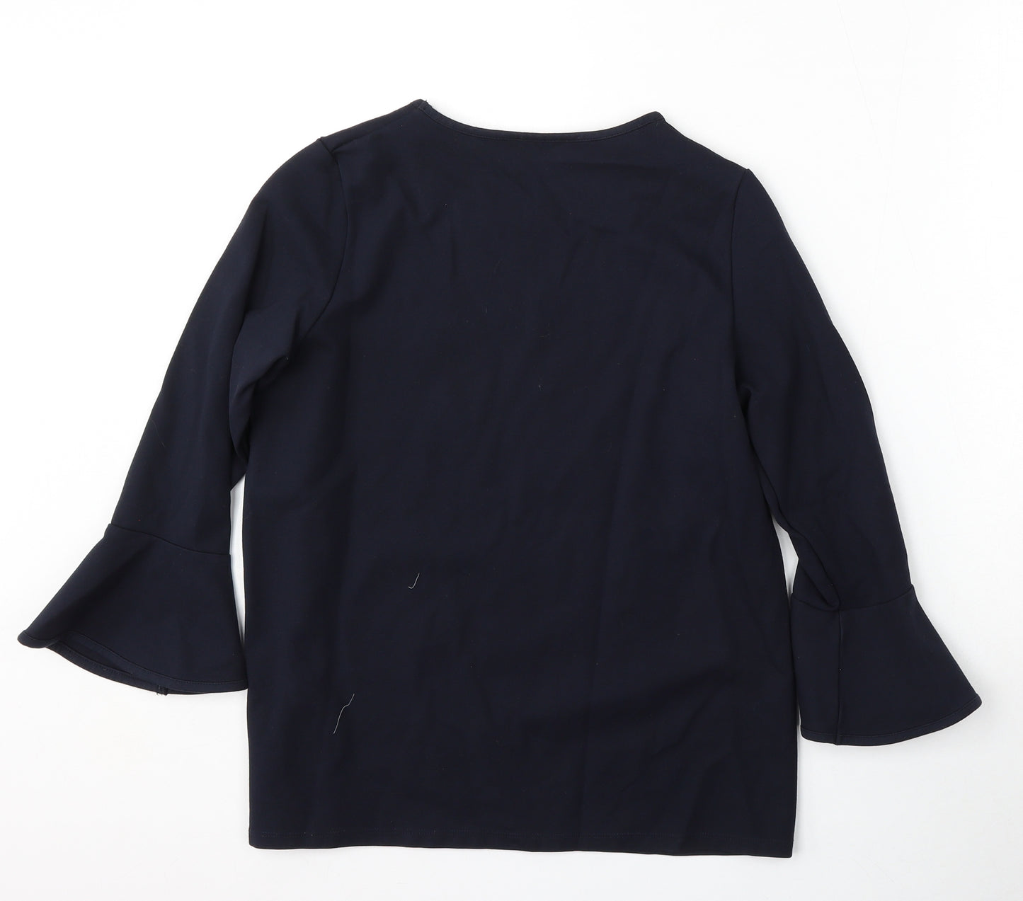 Preworn Womens Blue  Rayon Pullover Sweatshirt Size M