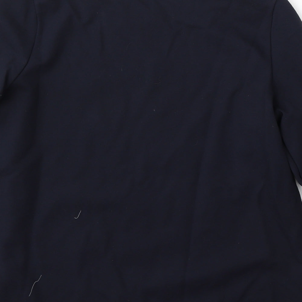 Preworn Womens Blue  Rayon Pullover Sweatshirt Size M