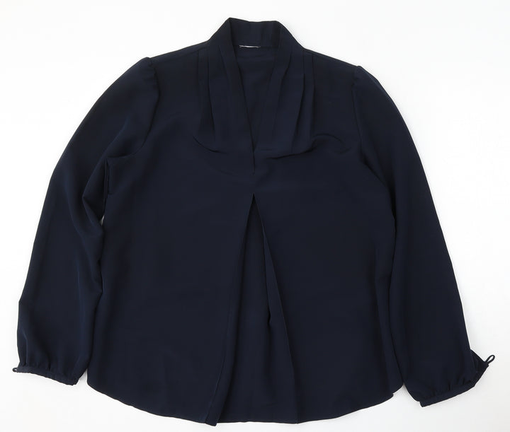 Preworn Womens Blue  Polyester Pullover Sweatshirt Size M