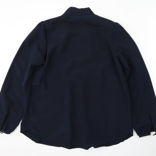Preworn Womens Blue  Polyester Pullover Sweatshirt Size M