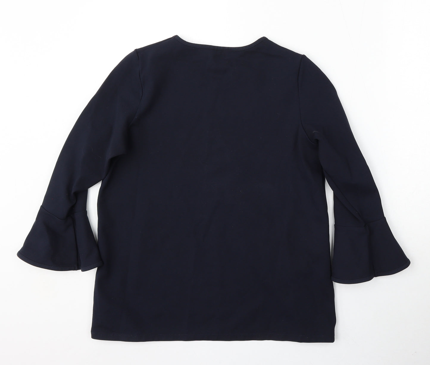 Preworn Womens Blue  Rayon Pullover Sweatshirt Size M